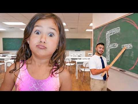 FiRST DAY BACK AT SCHOOL (AT OUR HOUSE)! BEST STUDENT OAKLYNN gets FAV teacher DAD!
