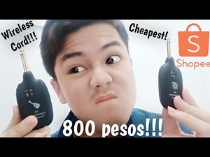 UNBOXING A8 Original sound Transmitter and REVIEW - for only 800 pesos on shopee - Wireless cord?!