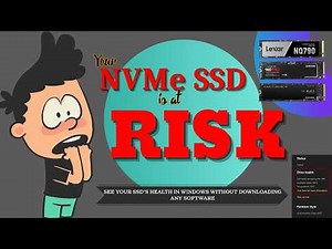 Discover How to Check your NVMe SSD's Health in Windows 11! (without any software download)