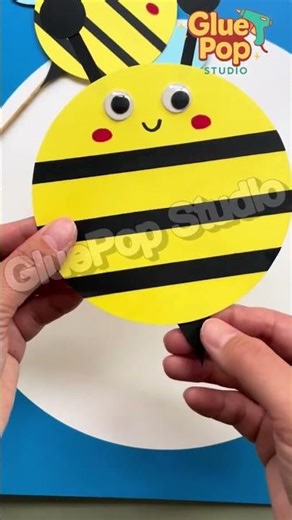 DIY Cute Bumblebee Craft 🐝 #shorts #viral #diyart #diy