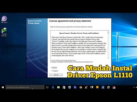 Cara Instal Driver Epson L1110