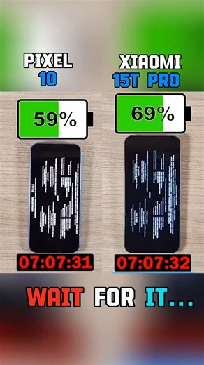 ☠️⚡ PIXEL 10 VS XIAOMI 15T PRO BATTERY TEST !!