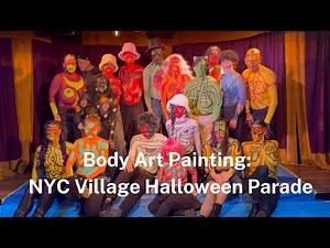 Behind The Scenes: New York Halloween Body Art Painting by Andy Golub 2025