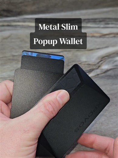 Unique Metal Wallet with Rubber Grip for Easy Access
