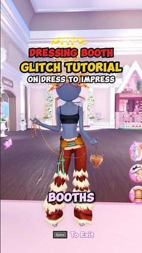 how to do Clothing Booth GLITCH to TROLL on Dress to Impress #dresstoimpress #roblox #dti