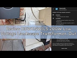 Review DEWENWILS 200W Low Voltage Landscape Transformer, Outdoor Weatherproof Transformer with Timer