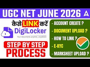 UGC NET Form Fill Up 2026 | UGC NET Digi Locker | How To Link Documents In Digilocker