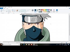 How to draw basic anime | cartoon | ms paint | Sunil arts