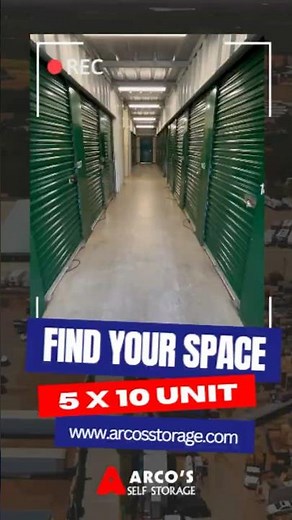 5x10 Storage Unit at Arco’s Storage | Interior or Drive Up Access