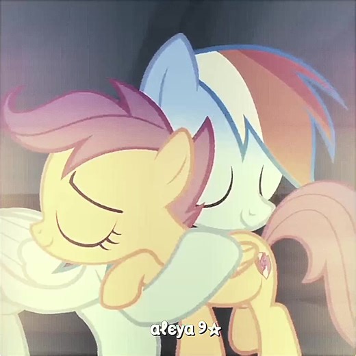 Adorable Moments of Scootaloo and Rainbow Dash