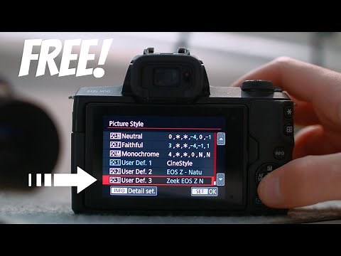 Make your own Canon Picture Style for FREE! | Canon M50