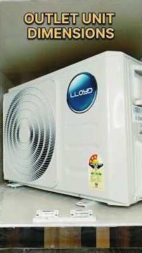 Split Inverter AC Installation Dimensions | Indoor & Outdoor Unit Space Guide #shorts