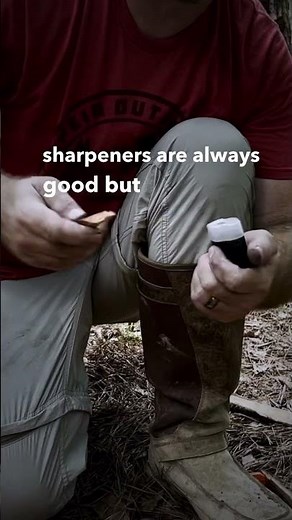 Using a fire piston and a pencil sharpener