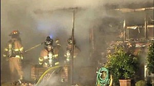 Family escapes burning home after Christmas tree catches fire