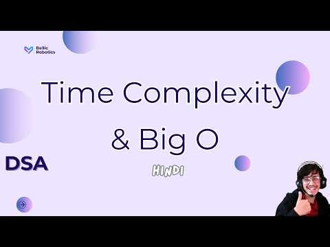 What is Time Complexity? Big O Notation Made Simple in Hindi 🧠