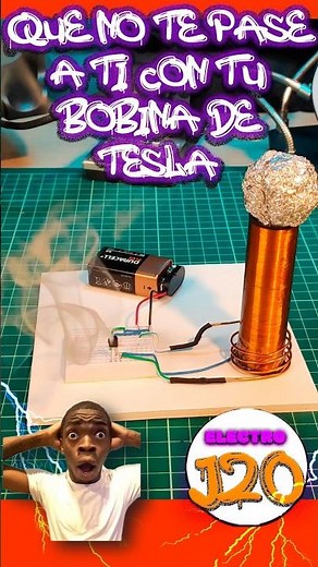 🤯Lo que no te explican de este circuito de la mini bobina de tesla casera 😮⚡