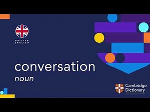 How to pronounce conversation | British English and American English pronunciation
