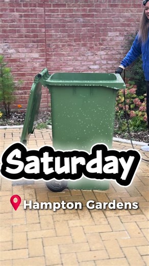 Our Saturday in Hampton Gardens. This customer really keeps her bins clean with WashABin’s monthly subscription! All you need to do, is book through our link and by the time you’re home from work, you’ll have a sparkly wheelie waiting for you —> click link in bio #hamptongardens #peterborough #bincleaning