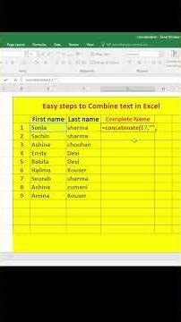 "Combine Text in Excel | Quick Concatenation Tips"