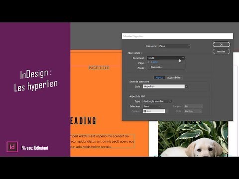 Comprendre les hyperliens dans InDesign CC