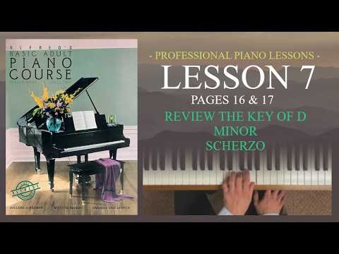 Alfred Basic Adult Piano Course Lesson Book Level 2 | Pages 16 & 17 | Scherzo