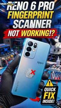 Reno 6 Pro Fingerprint scanner Not working #shorts
