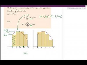 SFU MATH152 7.7 Approximate Integration (main lecture)