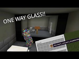 How to get ONE WAY GLASS in Minecraft Bedrock