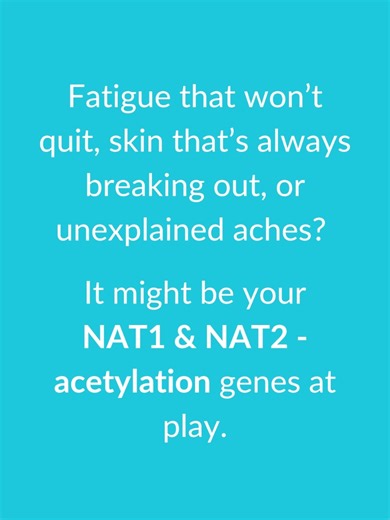 Ever feel like your body is working against you? 😩 Always tired, dealing with headaches, or just not feeling 100%? Trust me, we get it – and it could be more than just stress or a busy life. Your genes play a big role in how your body detoxes, and if that system isn’t running smoothly, it can affect your health in ways you might not even realize. 🧬 💭 Did you know that genes like NAT1 and NAT2 help manage your body’s detox process? If they’re not working at full capacity, you might deal with f