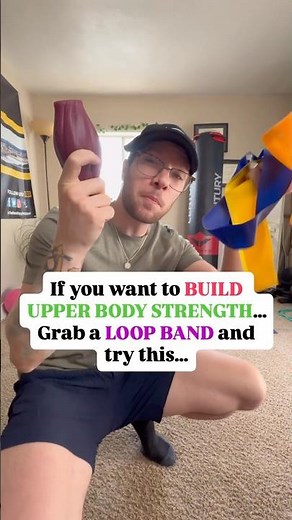 Loop Band Exercises to BUILD UPPER BODY STRENGTH #homeworkouts