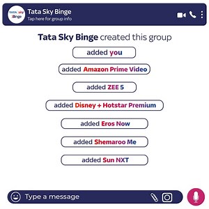 49K views · 291 reactions | Love spending time with your entertainment apps? We’re bringing the party (together) to your TV screen! Excited much? Find out more on bit.ly/TSBinge_Facebook #TataSkyBinge #EntertainmentKoBadaKaro #BingeKaro Amazon Prime Video Disney+ Hotstar Premium ZEE5 Premium Eros Now Hungama Play SUN NXT ShemarooMe | Tata Play Binge | Facebook