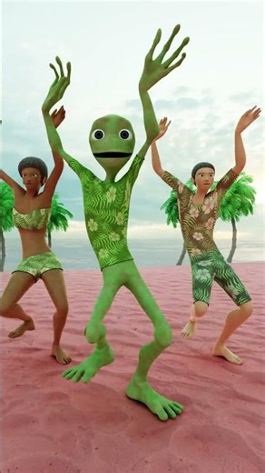 I'm back! 👽 #shorts #dancinggreenalien