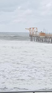 Marea super alta en puerto de La Libertad, El Salvador