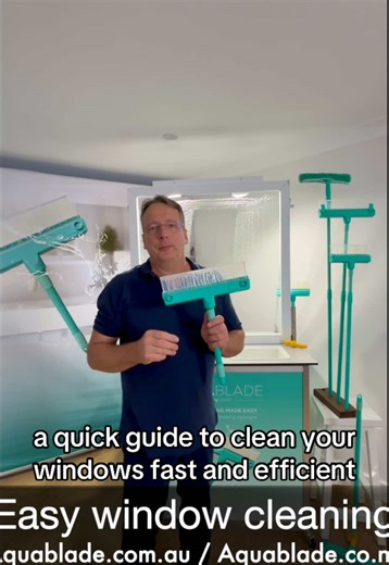 a quick guide for fast and efficient window cleaning #clean #cleantok #windowcleaning #aquablade