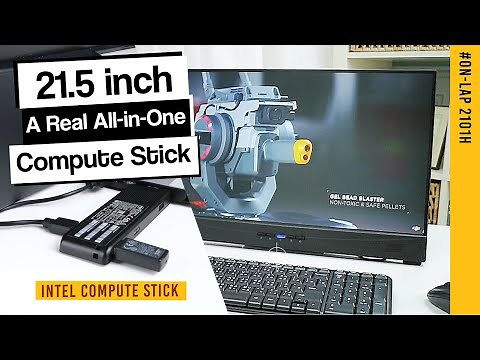 Set Up PC Stick/Compute Sitck on 21.5-inch 2101H Portable Monitor! Take All-in-One PC out｜GeChic