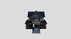 Victorian Style House - Download Free 3D model by tsangkingki