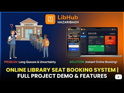 Final Year Project for Computer Science | LibHub - Library Seat Booking System (Spring Boot & React)