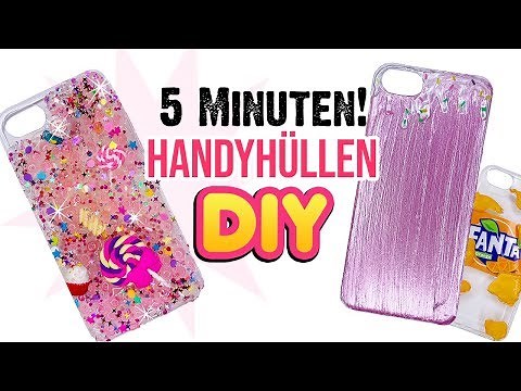5min HANDYHÜLLEN DIY Ideen! Smartphone Case zum selber machen!