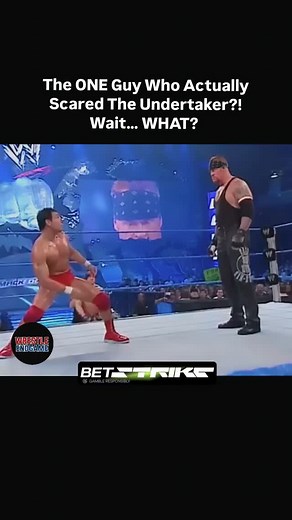 This moment is criminally underrated. Early 2000s SmackDown, Big Evil Undertaker face-to-face with… Nunzio. 😳 The Deadman didn’t swing, didn’t talk—he just looked, smirked, and walked away. Was it respect? Was it disbelief? Or did Taker just realize there are levels of chaos even he won’t touch? 😂 Real ones know this era was peak personality—every segment felt alive. 👉 Comment your favorite “Biker Taker” moment below! And if you live for rare, hilarious, and nostalgic wrestling gems… follow n