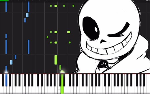 sans. - Undertale钢琴曲 (Synthesia)