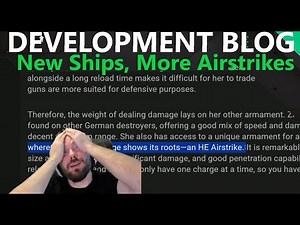 Development Blog - New Ships, More Airstrikes