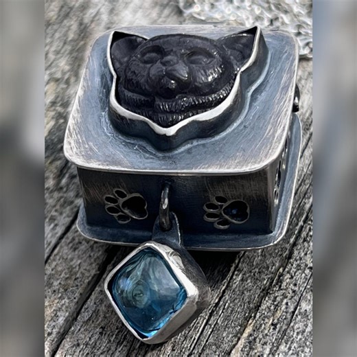 There is No Try Locket. Yoda, Cat, the Force, Blue, Pillbox, Keepsake, Raw, Organic, Mental Strength, Jedi, Boho, Bohemian - Etsy