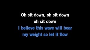 Karaoke Sit Down - James - CDG, MP4, KFN - Karaoke Version