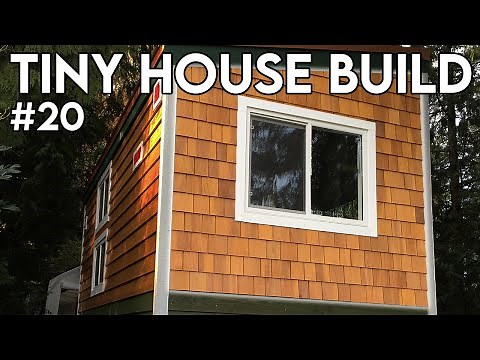 Cedar Shake Siding // DIY Tiny House Build