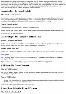 Discovering Various Kinds Of Symbols in Slot Gamings - SlideServe