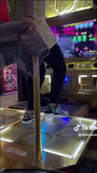 DDR has gotten so much more intense over the years. I love it. #rhythmgame #dancegame #ddr #dancedancerevolution #fyp