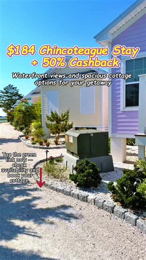 If you’re planning a peaceful coastal escape, put this one on your list. Key West Cottages offers spacious cottage options, waterfront scenery, and a great location near Chincoteague. $184 plus 50% cashback after use. #gowithagoda #KeyWestCottages #Chincoteague #CoastalTravel #virginiagetaway