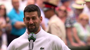 Novak Djokovic expresses wish to have Roger Federer's serve and volley while Swiss watches from Wimbledon Royal Box