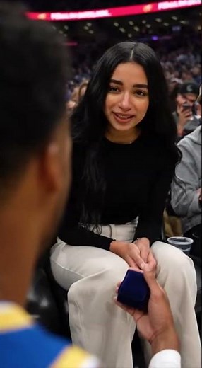 UNFORGETTABLE PROPOSAL! Basketball Star’s Emotional Arena Engagement! #NBA #basketball