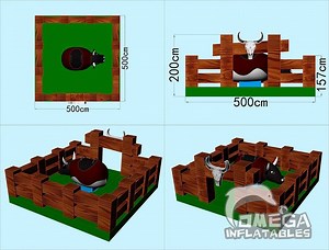 Hot Selling Unit: Mechanical Bull Rodeo (Inflatable Game for adults) made for our customer from Texas, U.S.A. Jumpin Monkeys Moonwalks and waterslides █Unit: $874 Bull Machine: $3382 █Size: 16x16x7FT (5x5x2M) PM us for a full catalogue with price!!! :) www.OmegaInflatables.com(under reconstruction) ---------------------------------------- Carson Lin, Owner Mob/Whatsapp/Wechat: 86-15521265910 Skype: omegainflatables ---------------------------------------- Omega Inflatables Product Range the infl